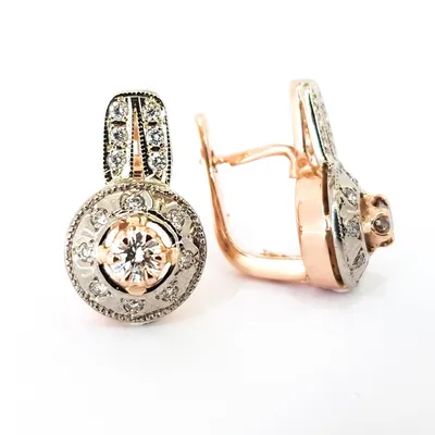 Красивые золотые серьги с бриллиантами 0.47ct – купить за 47 500 ₽ в  интернет-магазине Mister Diamond с бесплатной доставкой