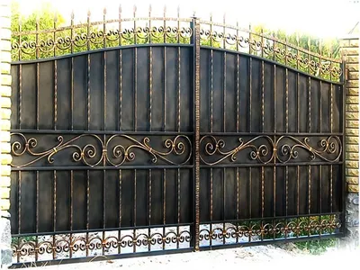 Красивые ворота, металлические ворота, кованые изделия: цена 23400 грн -  купить Заборы и ограждения на ИЗИ | Днепропетровская область