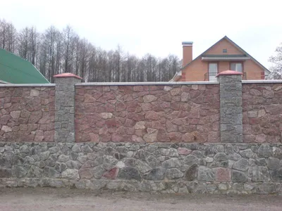 Заборы из камня под ключ - изготовление и установка в Москве по низкой цене