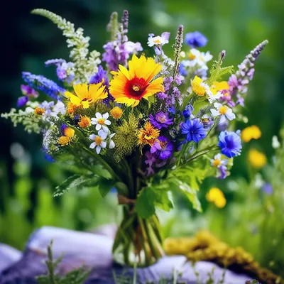 Самый красивый букет полевых цветов - 77 фото