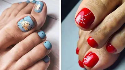 Педикюр 2024: модный дизайн и новинки | Nails design with rhinestones,  Pedicure designs, Shellac pedicure