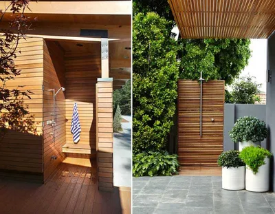 Летний душ для дачи - 100 фото идей дизайна летнего душа