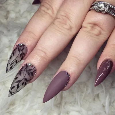 Нежный однотонный маникюр на длинные ногти - 20Nails