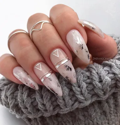 Модный маникюр осень 2020 - 8 модных тенденции (фото) | Gel nails, Trendy  nails, Floral nails