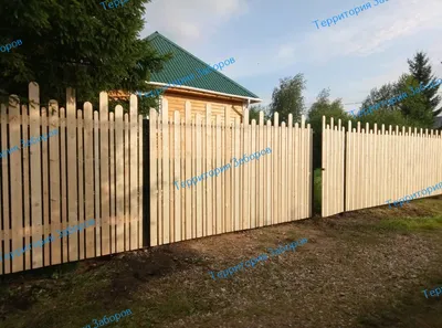 Деревянный забор, купить ограждение из дерева в Киеве, цена в каталоге  интернет магазина забор.укр