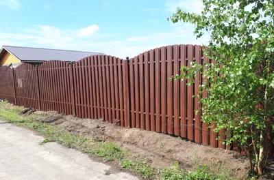 Штакетник под дерево цвет Каштан в Санкт-Петербурге