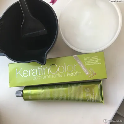 Крем-краска для волос BBCOS Keratin Color - «Оттенки 7/66 и 8/43» | отзывы