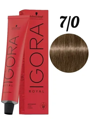 Igora Royal краска Игора цвет 7-0, 60 мл Schwarzkopf Professional 158803502  купить за 755 ₽ в интернет-магазине Wildberries