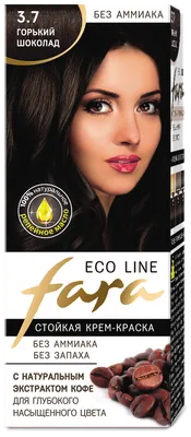 FARA краска для волос ECO LINE 3.7 горький шоколад купить в  интернет-магазине Парфюм Декор
