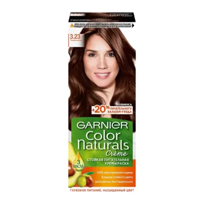 Стойкая крем-краска для волос Garnier Color Naturals тон 3.23 Тёмный шоколад,  110 мл - купить с доставкой в Ростове-на-Дону - STORUM