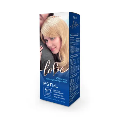 Стойкая крем-краска для волос Estel Love тон 10/73 Блондин бежевый EL10/73  - купить с доставкой по выгодным ценам в интернет-магазине OZON (166419483)
