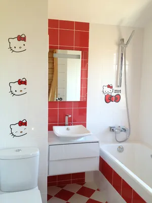 Красная ванная комната» — создано в Шедевруме