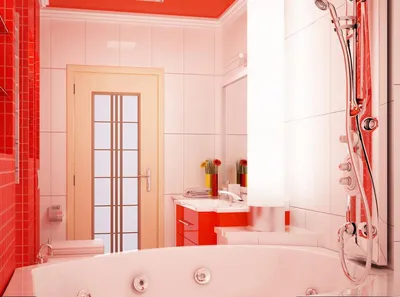 Ванная комната красная крааска течет…» — создано в Шедевруме