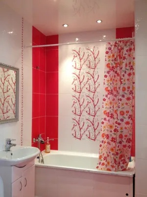 Идеи и решения для красной ванной комнаты | INVANNA | Дзен