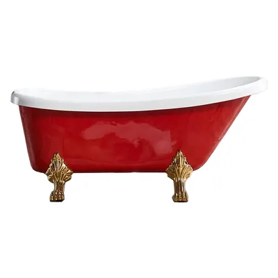 Самая популярная мебель для ванной комнаты, душевые комнаты, ванны в  современном стиле, красная Ванна | AliExpress