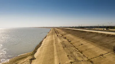 Юга.ру сняли Краснодарское водохранилище с высоты птичьего полета и узнали,  что может спасти его от засухи