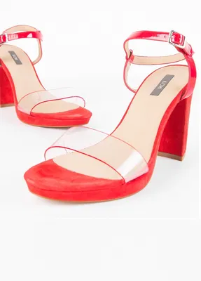 Красные босоножки на каблуке — цена 600 грн в каталоге Туфли ✓ Купить  женские вещи по доступной цене на Шафе | Украина #32506401