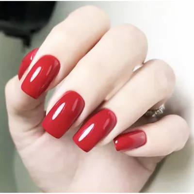 Накладные ногти матовые красные с миндальным блеском, 24 шт. | AliExpress