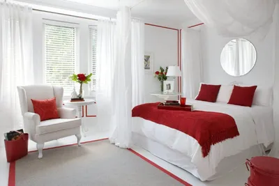 Красные шторы в интерьере: 200 фото-идей красивого сочетания красного цвета  с белым тюлем на пластиковых окнах + обзор всех новинок дизайна