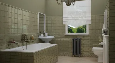 крашеная плитка в ванной | Home decor, House design, Decor