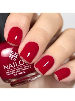 Красный лак для ногтей Клее для маникюра, 12 мл Nailor 14128361 купить в  интернет-магазине Wildberries