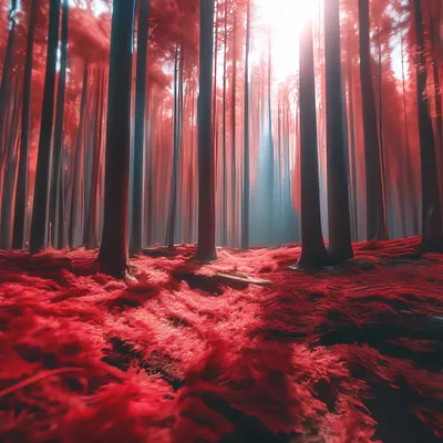 Красный лес - фото и картинки: 32 штук