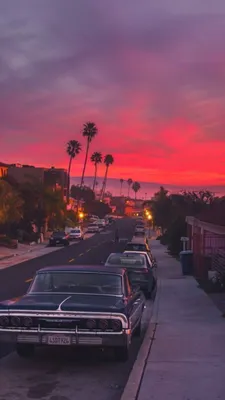 Красивый красный закат на закате с видом на пляж фото | Премиум Фото