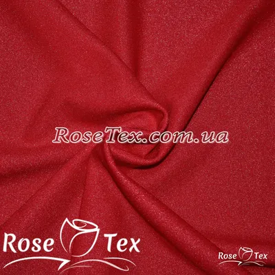 Купить ткань Креп дайвинг люрекс красный: оптом и в розницу по выгодной  цене - интернет магазин Rosetex