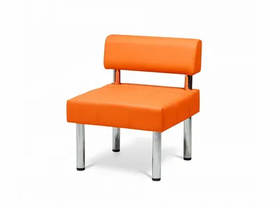 Кресло SAMBA ARM LG без подлокотников с топ-ганом искож 2 кат (красный,  оранж.) - Производство офисных кресел и стульев. ООО \"Мебион\". Производство  в Самаре