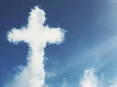 Крест в небе России» — создано в Шедевруме