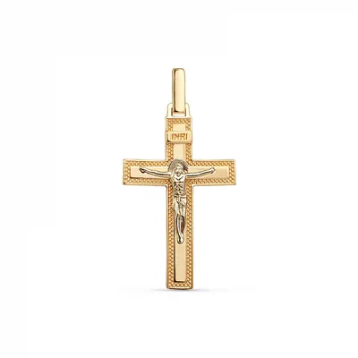 Крестик золотой 585 с камнями Ювелир Карат 58448136 купить за 1 286 200 сум  в интернет-магазине Wildberries
