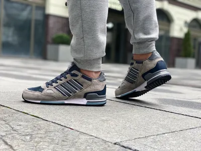 Зимние Кроссовки Adidas ZX 750 цвет Синий цвет Синий