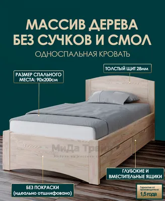 Кровать с ящиками Камелия 900+Осн венге/дуб лоредо, 94х204х88 см - купить в  Москве, цены на Мегамаркет