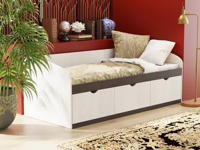 Кровать двухуровневая с ящиками «Лапландия» купить недорого - «Мебель НСК»  в Новосибирске
