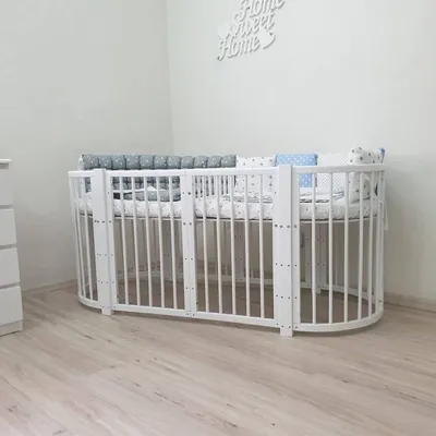 Детская кровать-трансформер для двойни «Енот», цвет ваниль (1680318) -  Купить по цене от 13 900.00 руб. | Интернет магазин SIMA-LAND.RU