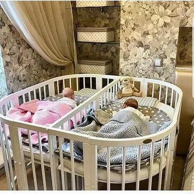 Кроватка детская для близнецов Юлия. Кроватка детская для двойни.