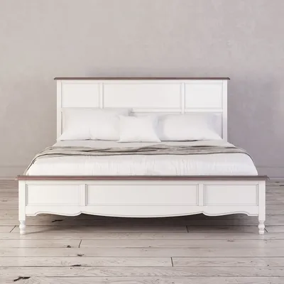 Кровать Leblanc, двуспальная, белая - купить по цене 152680 RUB в Москве в  интернет-магазине The Werby