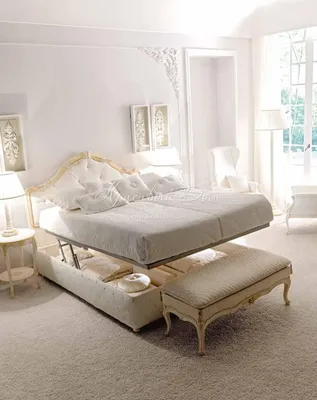Двуспальная кровать из металла Авила белая купить недорого от производителя  - Мебель для спальни с доставкой в интернет-магазине M-maker