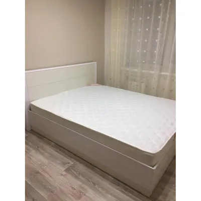 Кровать двуспальная 160х200 см со стразами экокожа, белая Nuvola-1 - купить  за 62083 руб в интернет-магазине DG-Home