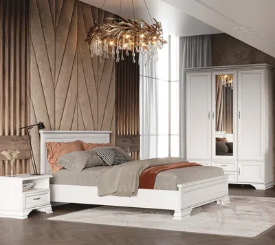 Кровать двуспальная Tianjin Zhong 160х200 см белая - купить со скидкой 36%  Твой Дом