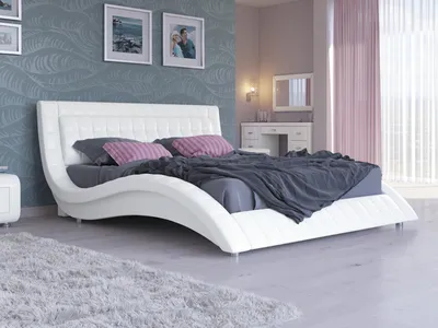 Двуспальная кровать Кровать Виктория с ящиками белая 140/160/180 с блоком и  двумя тумбами - купить по выгодной цене в интернет-магазине OZON (889564114)