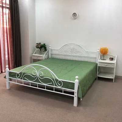 Кровать Kennedy Talc двуспальная 160х200 белая купить | интернет-магазин  Romatti в Москве