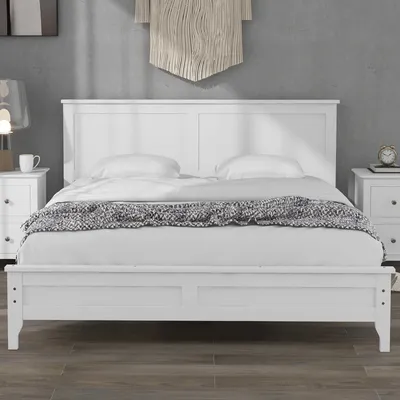 Кровать двуспальная Фьорд 180 белая в продаже в интернет магазине  belshopmebel.ru