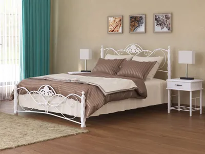 Кованая кровать Francesco Rossi Лацио с двумя спинками – купить в Москве,  цены в интернет-магазине «МногоСна»