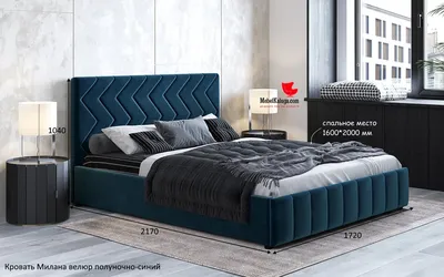 Кровать Милана 140 велюр велюр Tenerife izumrud купить в Новосибирске  недорого в интернет магазине «Мебель-РУМиК»
