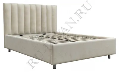Двуспальная кровать Милана 160х200 с ПМ велюр Maseratti 18 — купить в  Москве по цене 30 690 руб.