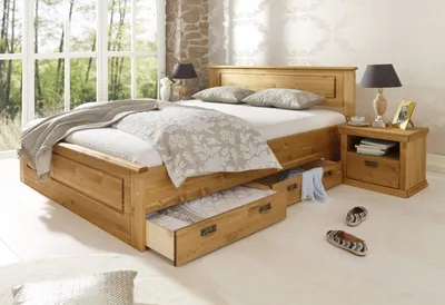 Уникальная кровать из слэбов Forest Dark. Дизайнерская мебель из массива  дуба для спальни