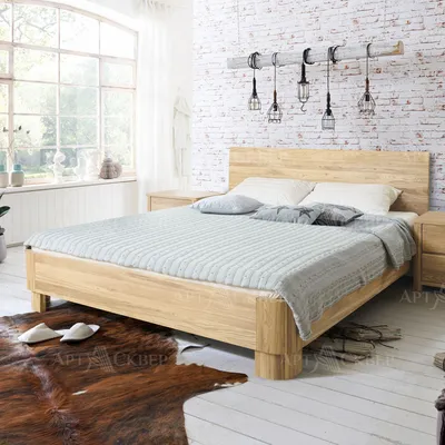 Кровать Селена-2 №3 из массива дерева купить в Москве — мебельный  интернет-магазин Галатея