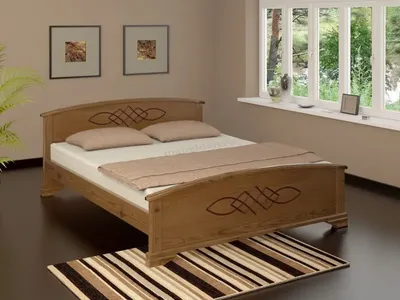 Кровать из массива дуба Бали