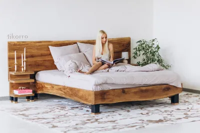 Кровать из массива дуба Лозанна - купить в Минске, Бресте и Беларуси